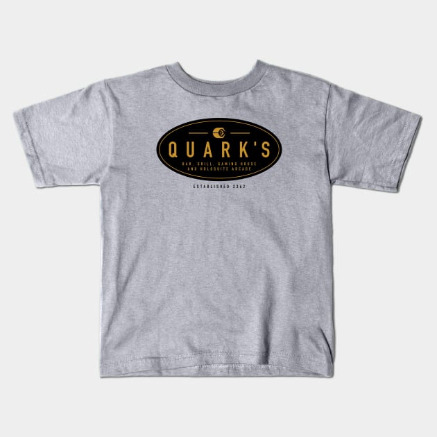 Quark's Bar, Grill, Gaming House & Holosuite Arcade Kids T-Shirt by alanduda